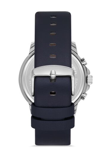 Ferro Lacivert Deri Kordon Erkek Kol Saati FM11146B-E3 Fonksiyonları Aktif 3ATM SuGeçirmez