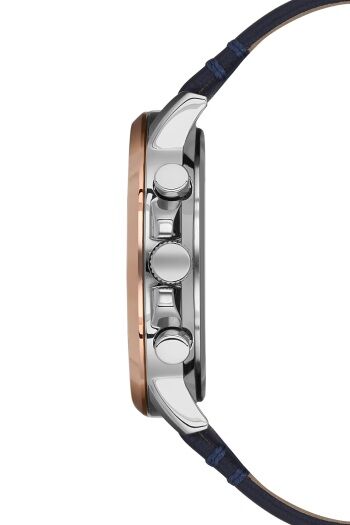 Ferro Lacivert Deri Kordon Erkek Kol Saati FM11146B-E3 Fonksiyonları Aktif 3ATM SuGeçirmez