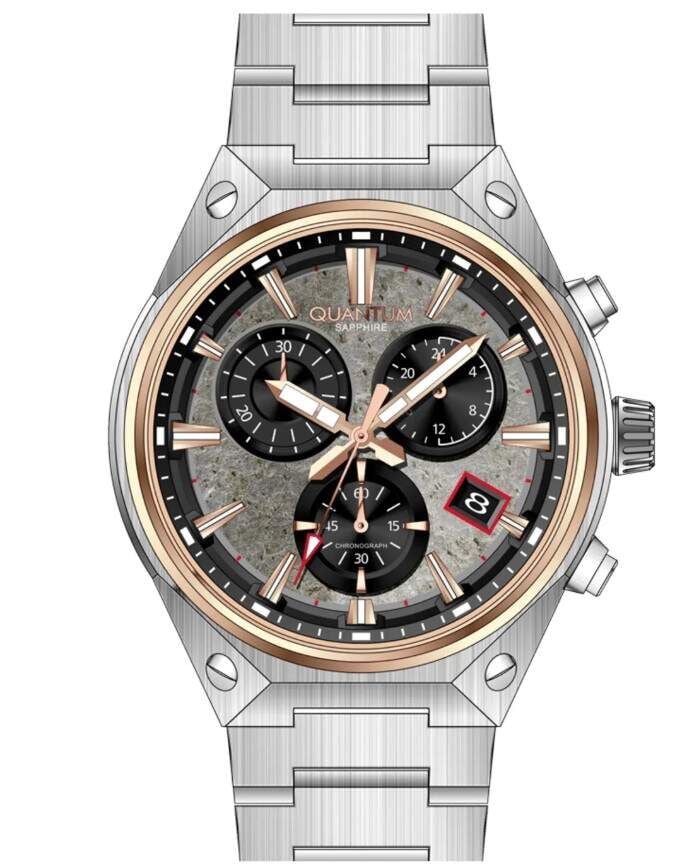 Quantum HNG1172.550 Quartz Çelik Gri 45 mm Erkek Kol Saati