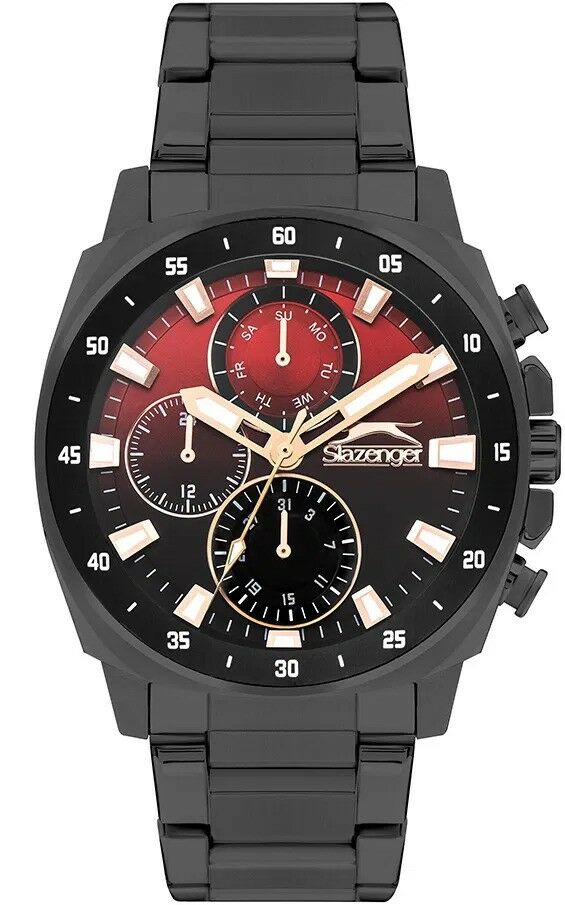 Slazenger SL.09.2381.2.07 Quartz Çelik Siyah 44 mm Erkek Kol Saati