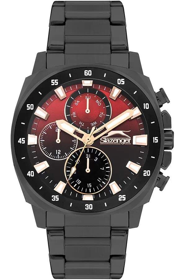 Slazenger SL.09.2381.2.07 Quartz Çelik Siyah 44 mm Erkek Kol Saati
