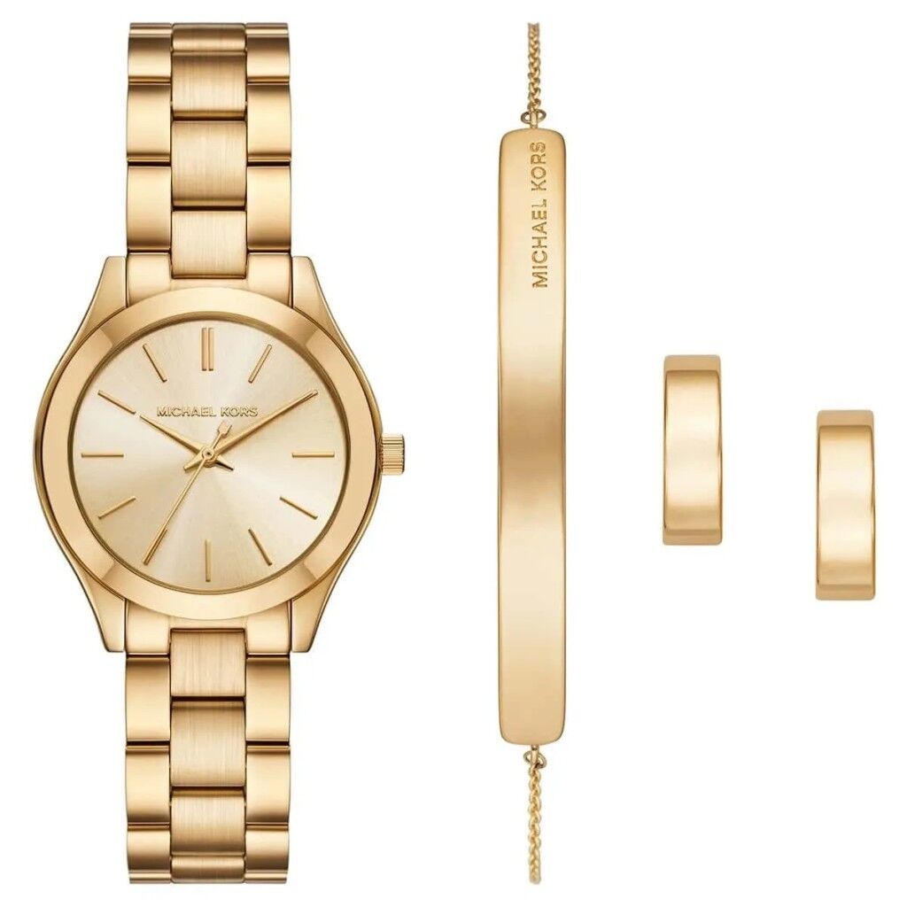 Michael Kors MK7561SET Kadın Kol Saati Bileklik ve Küpe Seti