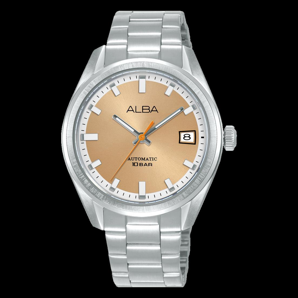 AU4103X1 Alba Otomatik Çelik Gri Turuncu Kadran 10 ATM 38 mm Erkek Kol Saati