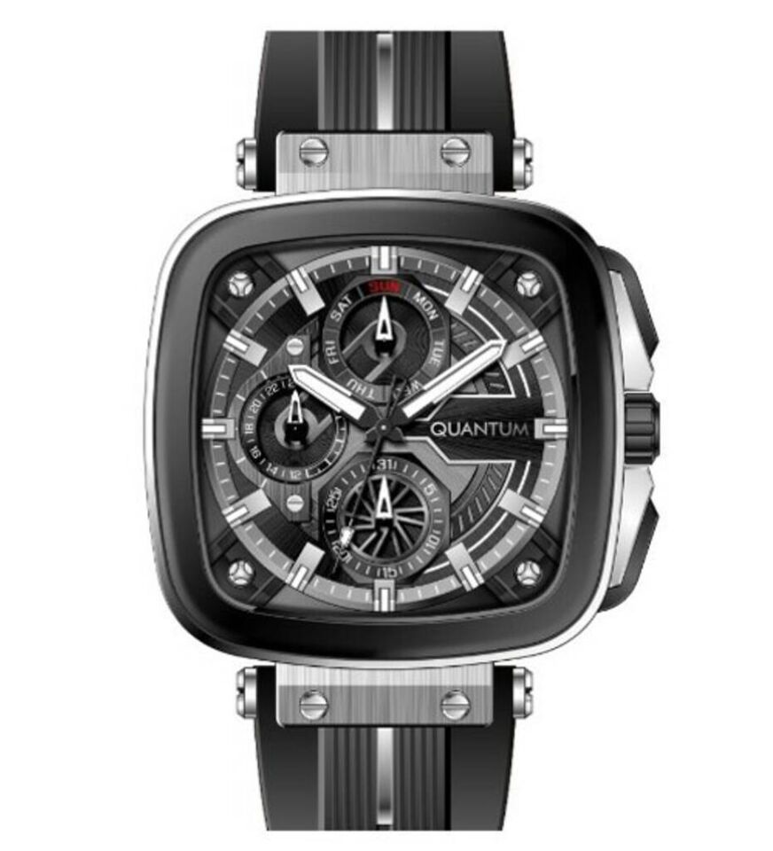 Quantum PWG1014.361 Silikon Siyah 45 mm Erkek Kol Saati