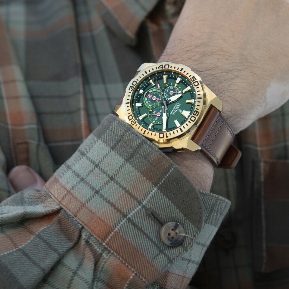 Festina F20728/2 Chrono Bike Quartz Deri Kahverengi 20 ATM 45 mm Erkek Kol Saati