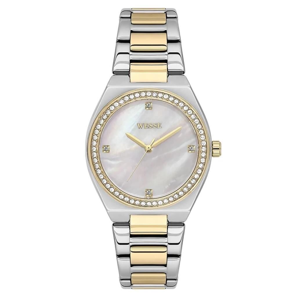 Wesse WWL112002 Quartz Çelik Altın/Gri 34 mm Kadın Kol Saati