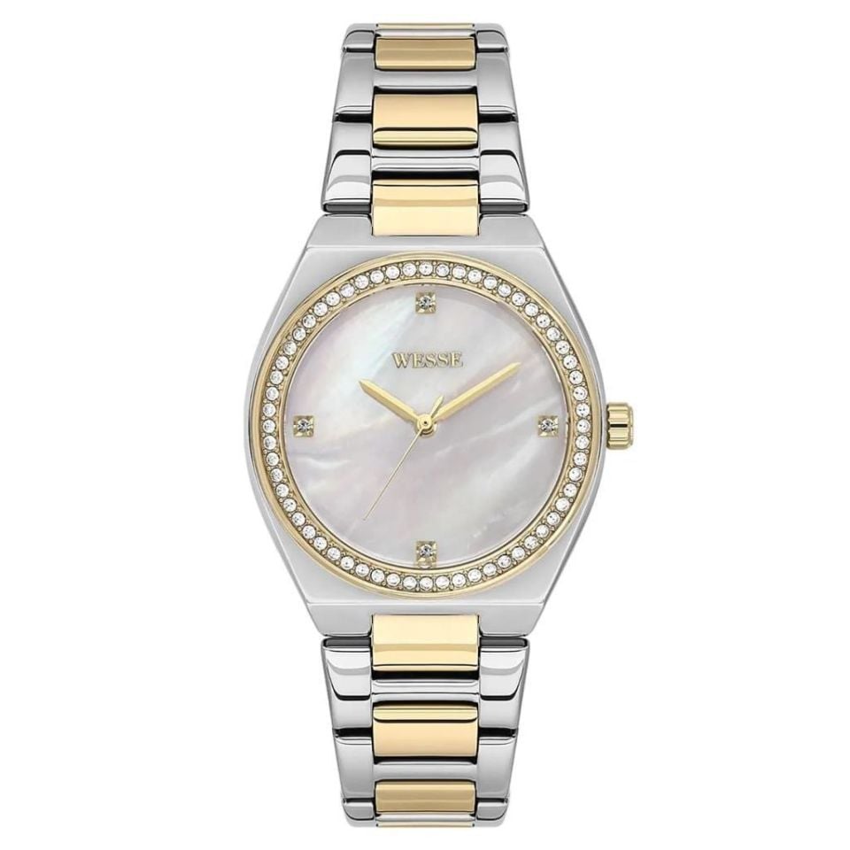 Wesse WWL112002 Quartz Çelik Altın/Gri 34 mm Kadın Kol Saati