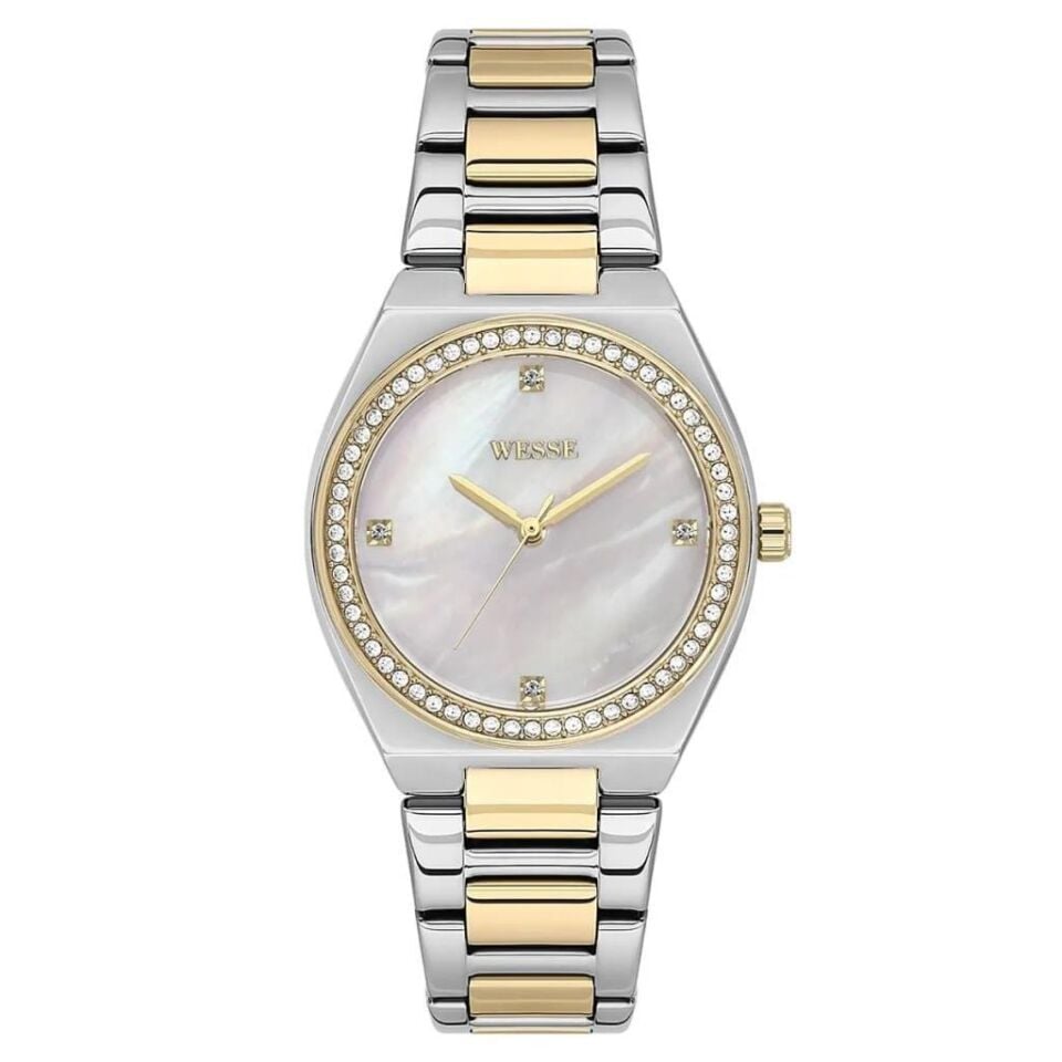 Wesse WWL112002 Quartz Çelik Altın/Gri 34 mm Kadın Kol Saati
