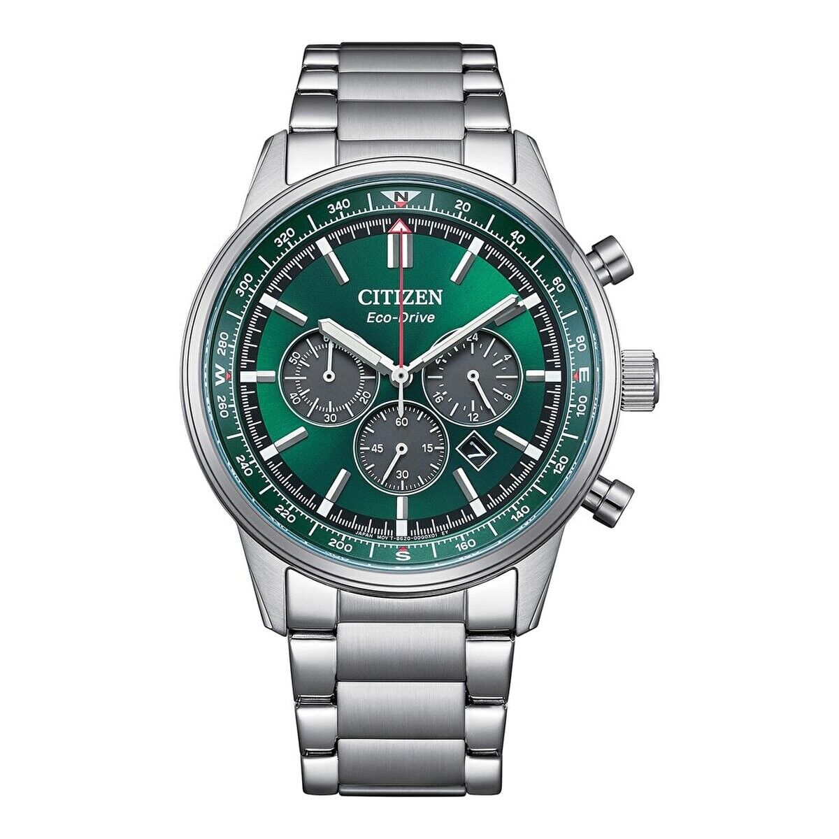 Citizen CA4720-52X Quartz Çelik Gri Yeşil Kadran 10 ATM 42 mm Erkek Kol Saati