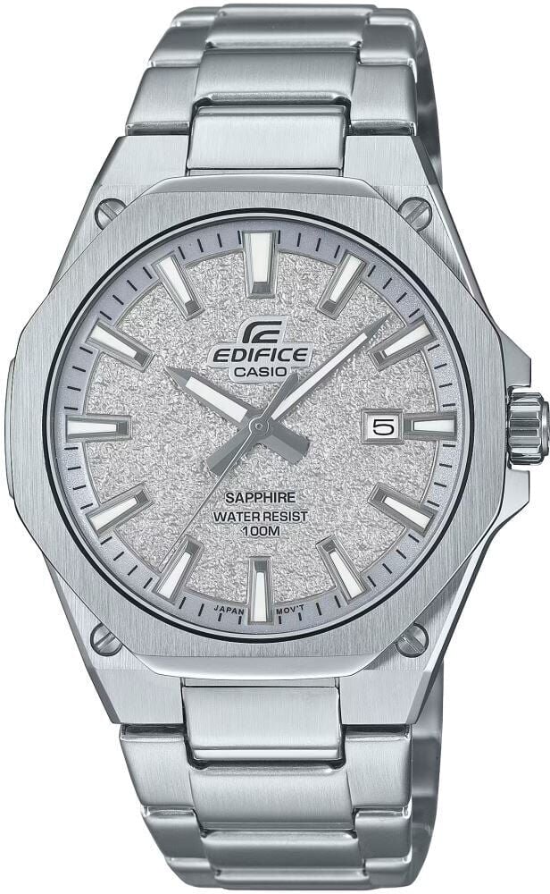 Casio EFR-S108DE-8AVUDF Edifice Quartz Çelik Gri Safir 10 ATM 40 mm Erkek Kol Saati