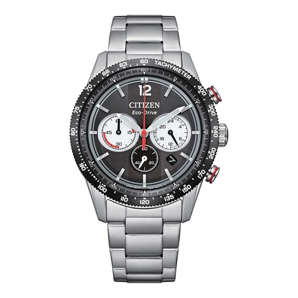 Citizen CA4714-55E Quartz Çelik Gri Siyah Kadran 10 ATM 40 mm Erkek Kol Saati