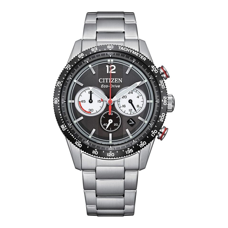 Citizen CA4714-55E Quartz Çelik Gri Siyah Kadran 10 ATM 40 mm Erkek Kol Saati
