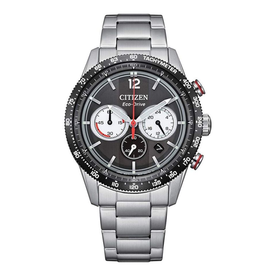Citizen CA4714-55E Quartz Çelik Gri Siyah Kadran 10 ATM 40 mm Erkek Kol Saati