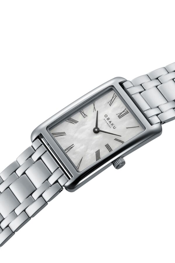 Obaku Denmark V311LXCWSC Quartz Çelik Gri 24 mm Kadın Kol Saati