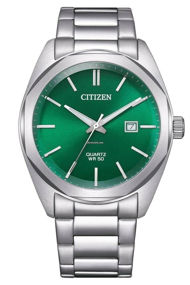 Citizen BI5110-54X Quartz Çelik Gri Yeşil Kadran 41 mm Erkek Kol Saati
