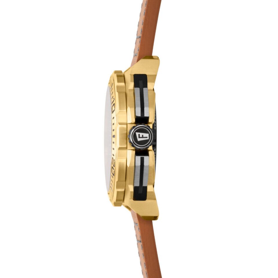 Festina F20728/1 Chrono Bike Quartz Deri Kahverengi Mavi Kadran 20 ATM 45 mm Erkek Kol Saati