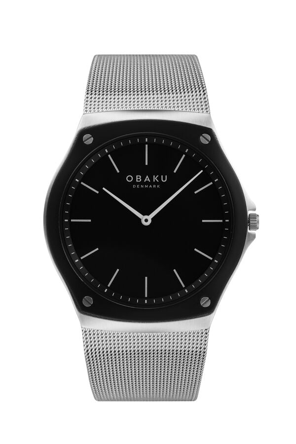 Obaku Denmark V316GXABMC Quartz Gri Hasır Kordon Safir Cam 40 mm Erkek Kol Saati