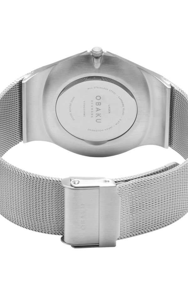 Obaku Denmark V316GXABMC Quartz Gri Hasır Kordon Safir Cam 40 mm Erkek Kol Saati