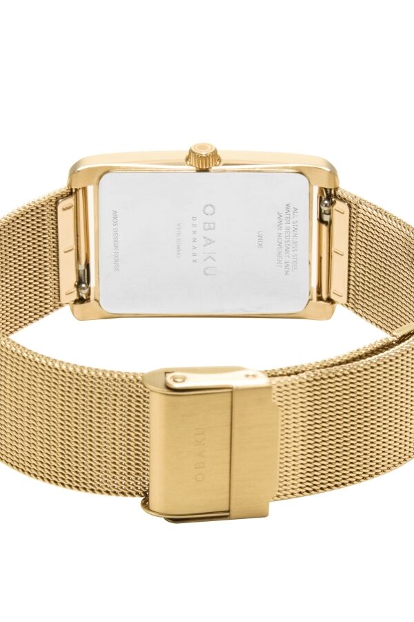 Obaku Denmark V311LXGWMG Quartz Hasır Kordon Altın Rengi 24 mm Kadın Kol Saati