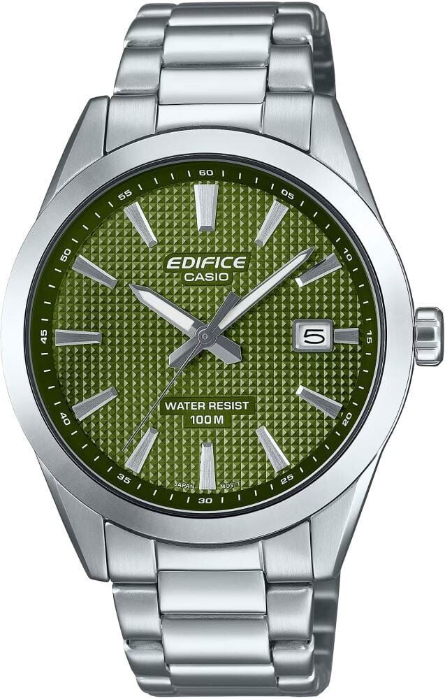Casio EFV-160D-3AVDF Edifice Quartz Çelik Gri Yeşil Kadran 10 ATM 40 mm Erkek Kol Saati