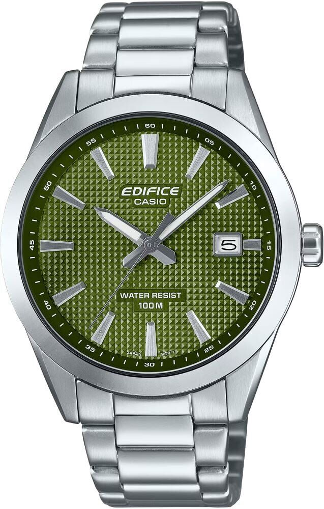 Casio EFV-160D-3AVDF Edifice Quartz Çelik Gri Yeşil Kadran 10 ATM 40 mm Erkek Kol Saati