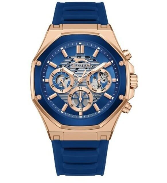 Slazenger SL.09.2390.2.02 Quartz Silikon Lacivert 45 mm Erkek Kol Saati
