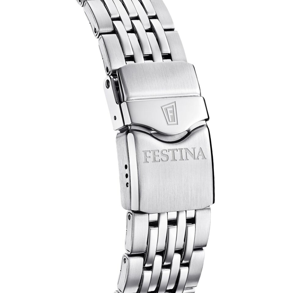 Festina F20661/2 Quartz Çelik Gri Safir Cam Yeşil Kadran 20 ATM 45 mm Erkek Kol Saati