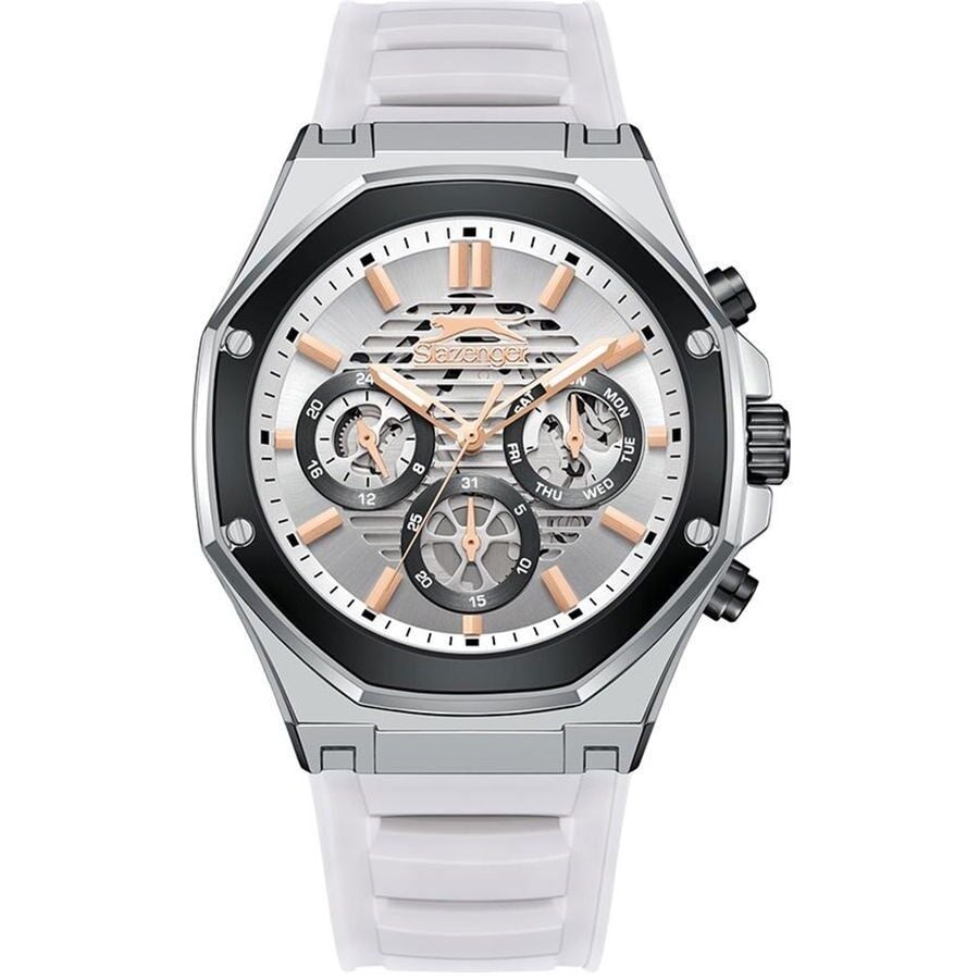 Slazenger SL.09.2390.2.05 Quartz Silikon Beyaz 41 mm Erkek Kol Saati