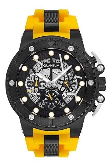 Quantum HNG535.654 Quartz Silikon Sarı 50 Erkek Kol Saat