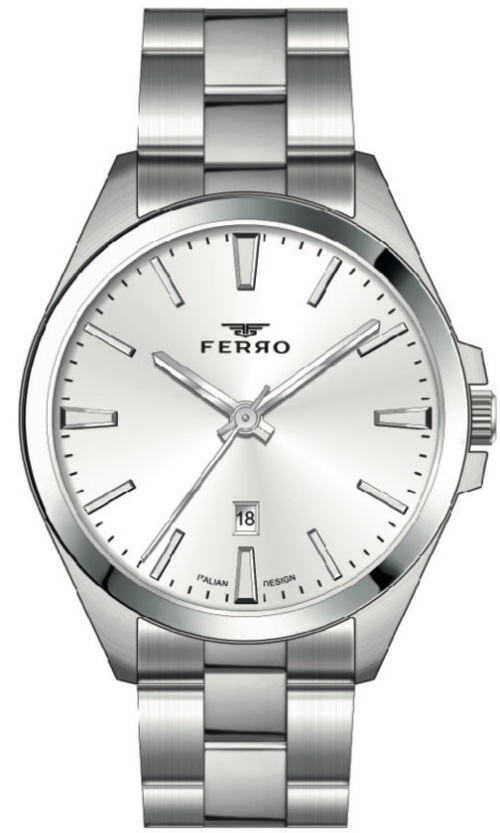Ferro Gümüş Çelik Kordon Erkek Kol Saati F11551AWT-A