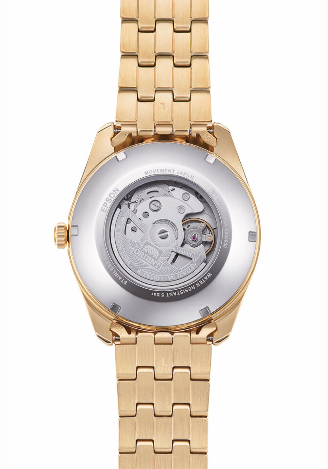 Orient RA-BA0001G10B Kurmalı Otomatik Çelik Altın Rengi Kahverengi Kadran 43 mm Erkek Kol Saati