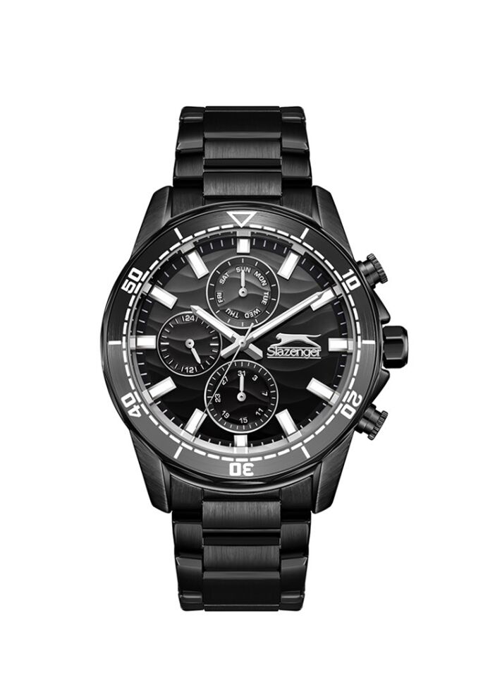 Slazenger SL.09.2434.2.05 Quartz Çelik Siyah 41 mm Erkek Kol Saati