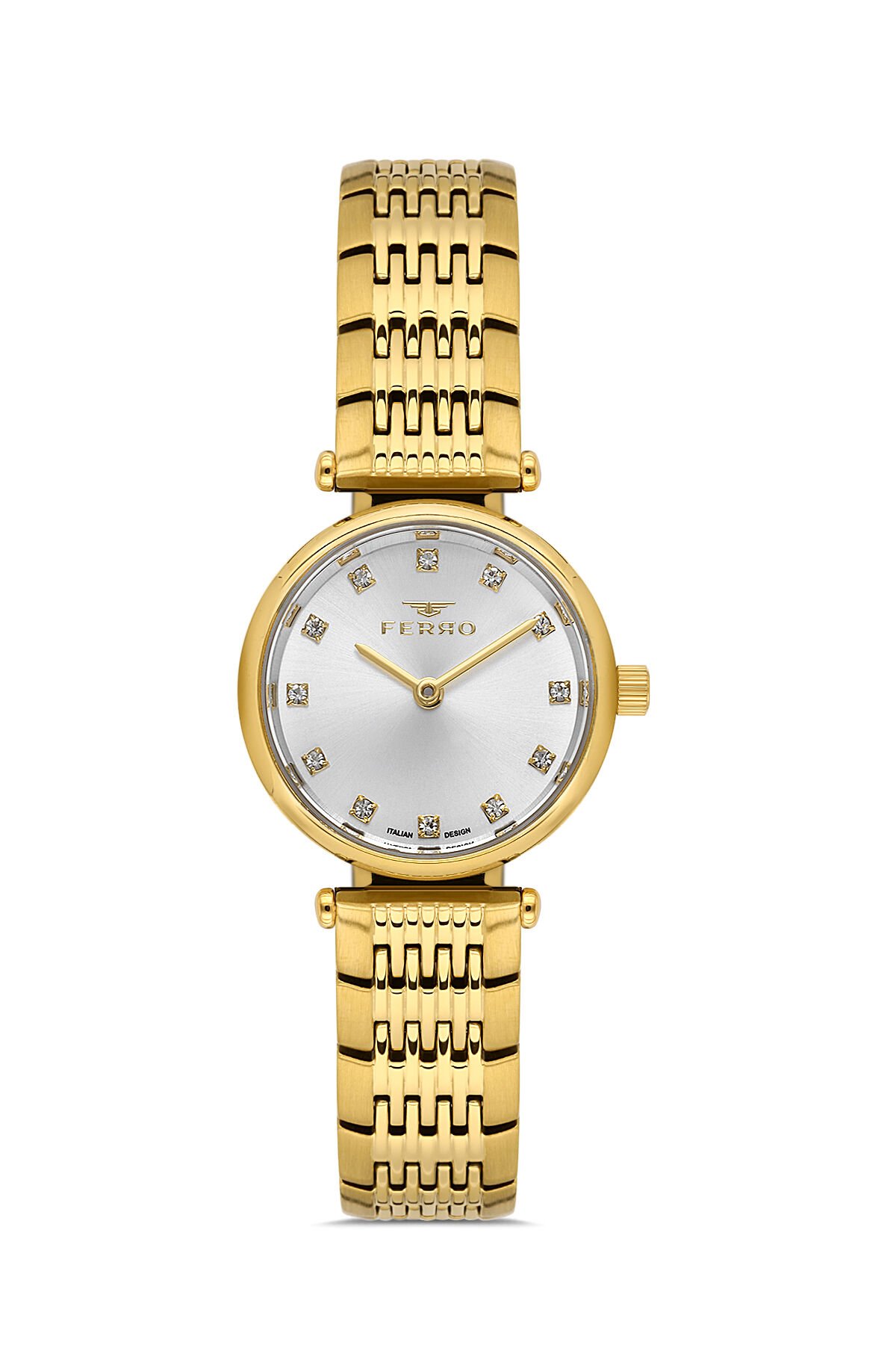 Ferro FL43020A-B Quartz Çelik Gold 26 mm Kadın Kol Saati