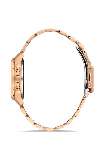 Ferro FL21259A-C Çelik 36 mm Rose Gold Kadın Saati+ Bileklik