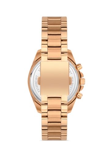 Ferro FL21259A-C Çelik 36 mm Rose Gold Kadın Saati+ Bileklik