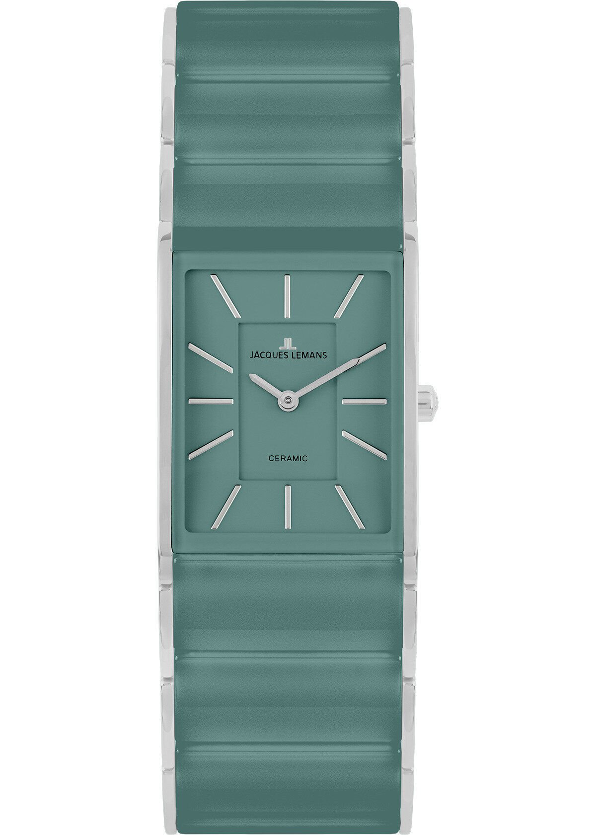 Jacques Lemans Dublin 1-2214E Quartz Çelik Yeşil Safir Cam 20*26 mm Kadın Kol Saati