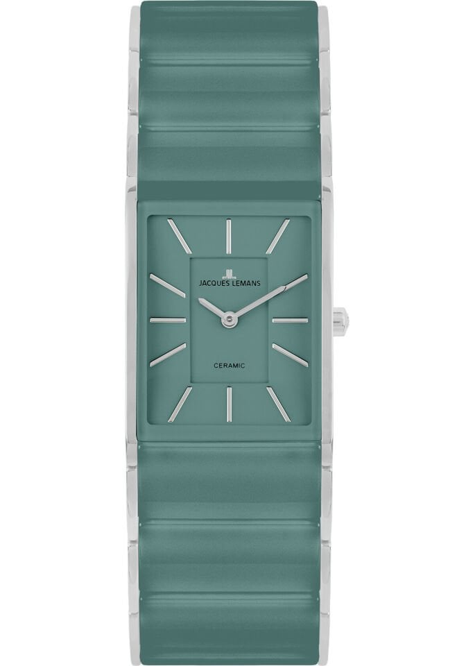 Jacques Lemans Dublin 1-2214E Quartz Çelik Yeşil Safir Cam 20*26 mm Kadın Kol Saati