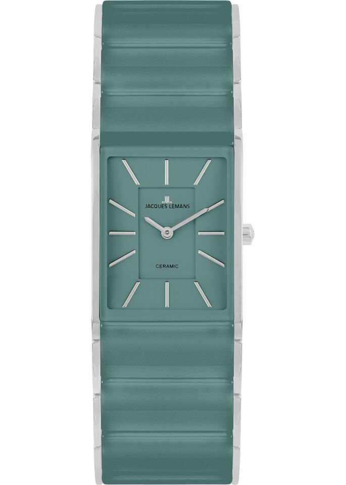 Jacques Lemans Dublin 1-2214E Quartz Çelik Yeşil Safir Cam 20*26 mm Kadın Kol Saati