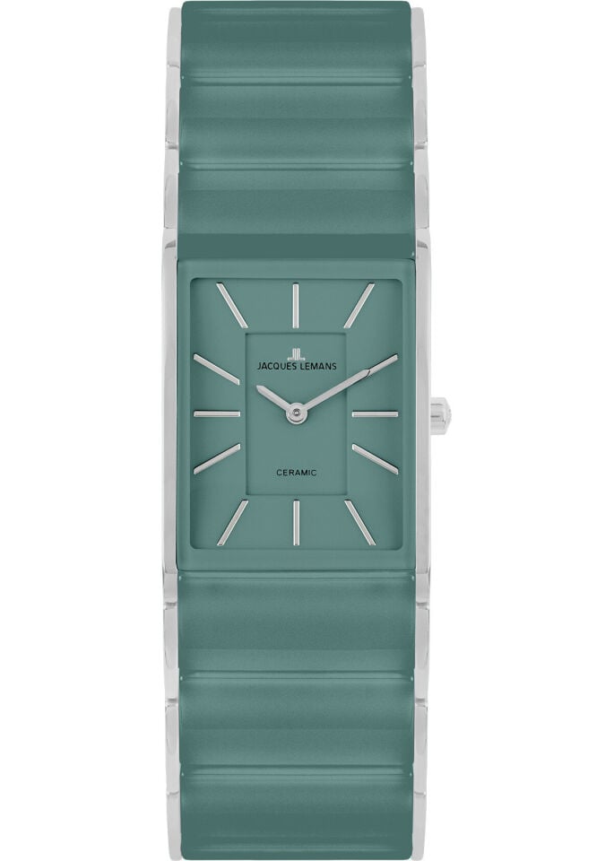 Jacques Lemans Dublin 1-2214E Quartz Çelik Yeşil Safir Cam 20*26 mm Kadın Kol Saati