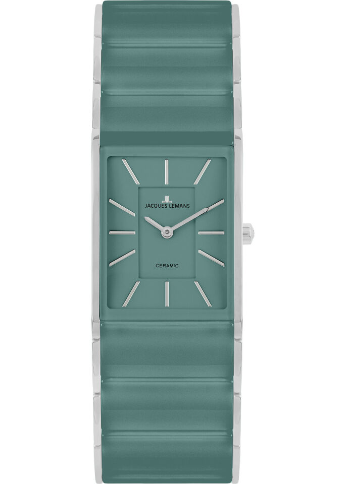 Jacques Lemans Dublin 1-2214E Quartz Çelik Yeşil Safir Cam 20*26 mm Kadın Kol Saati