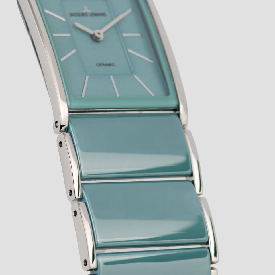 Jacques Lemans Dublin 1-2214E Quartz Çelik Yeşil Safir Cam 20*26 mm Kadın Kol Saati