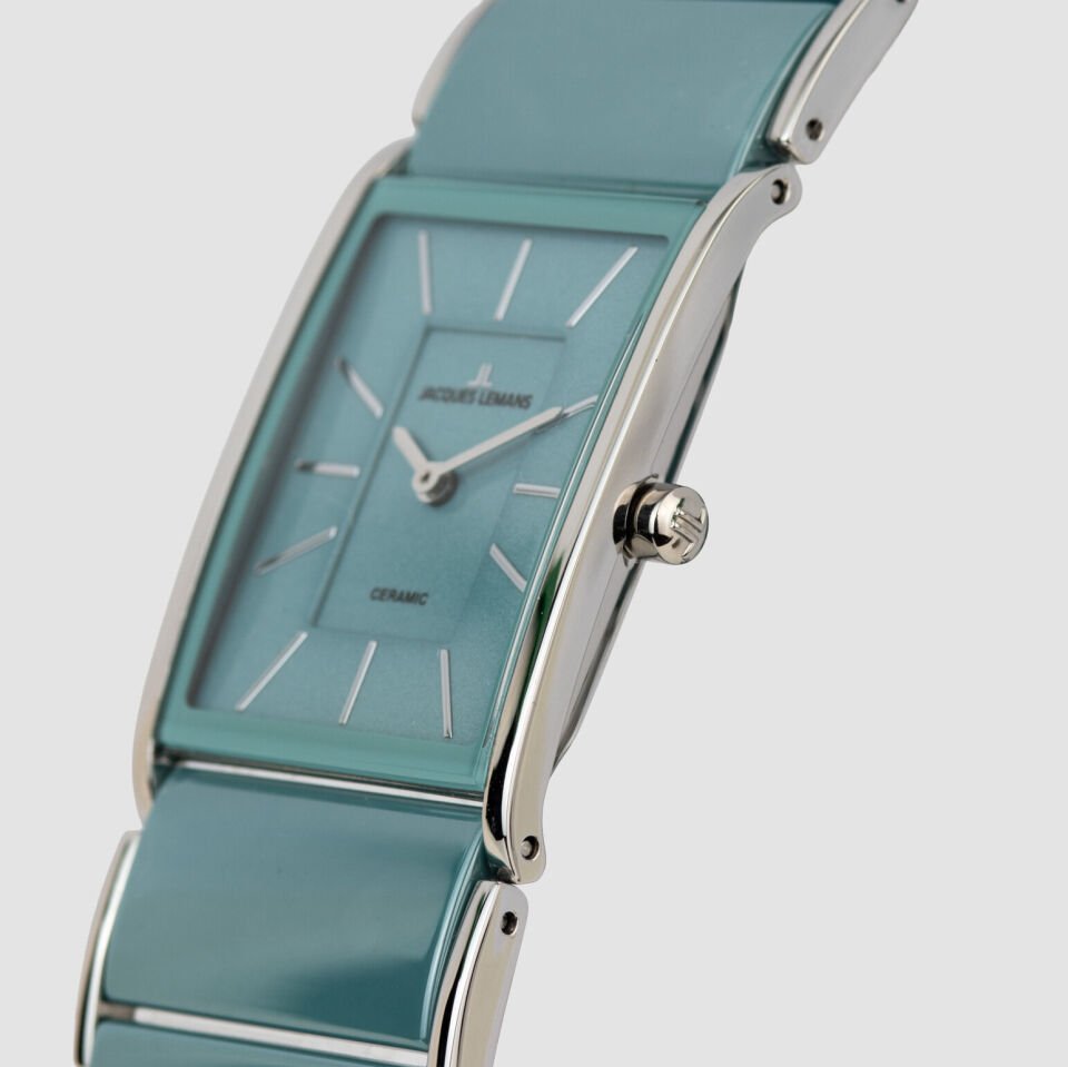 Jacques Lemans Dublin 1-2214E Quartz Çelik Yeşil Safir Cam 20*26 mm Kadın Kol Saati
