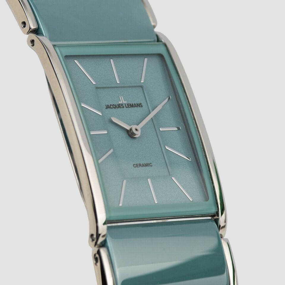 Jacques Lemans Dublin 1-2214E Quartz Çelik Yeşil Safir Cam 20*26 mm Kadın Kol Saati