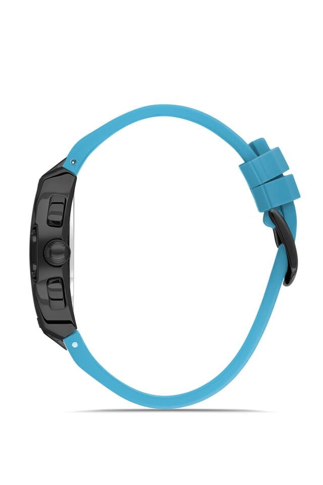 Ferro Turkuaz Silikon Kordon Erkek Kol Saati FM11527DWT-ZA15 Fonksiyonları Aktif 3ATM Su Geçirmez