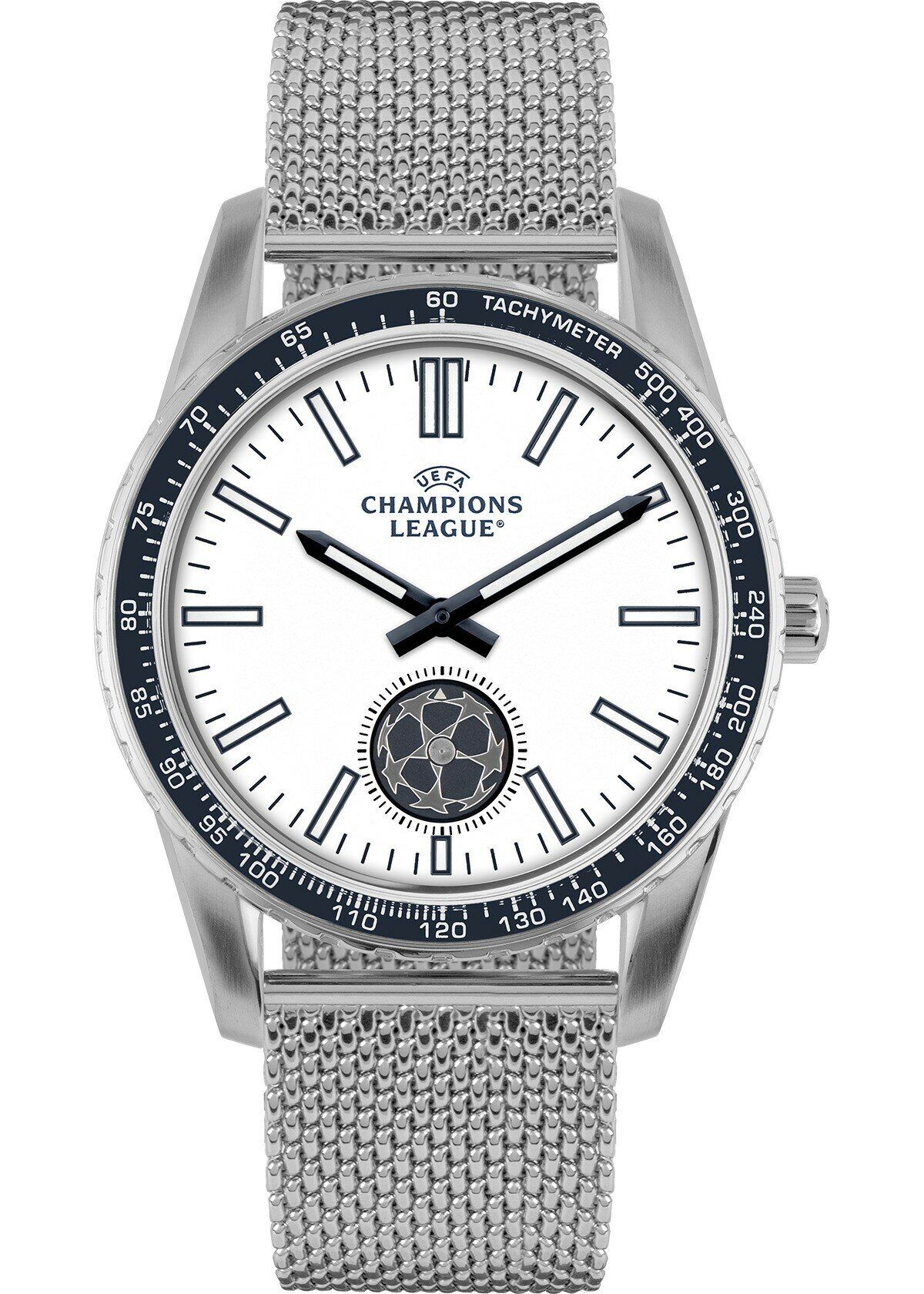 Jacques Lemans Uefa Champions League CL-101D Quartz Hasır Çelik Kordon Gri 39 mm Erkek Kol Saati