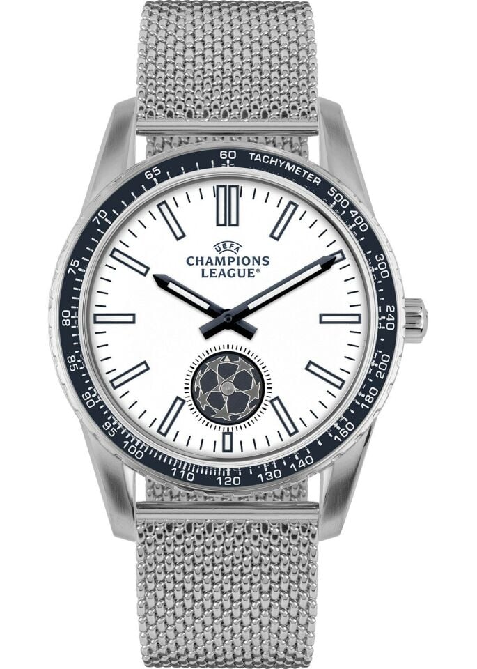 Jacques Lemans Uefa Champions League CL-101D Quartz Hasır Çelik Kordon Gri 39 mm Erkek Kol Saati