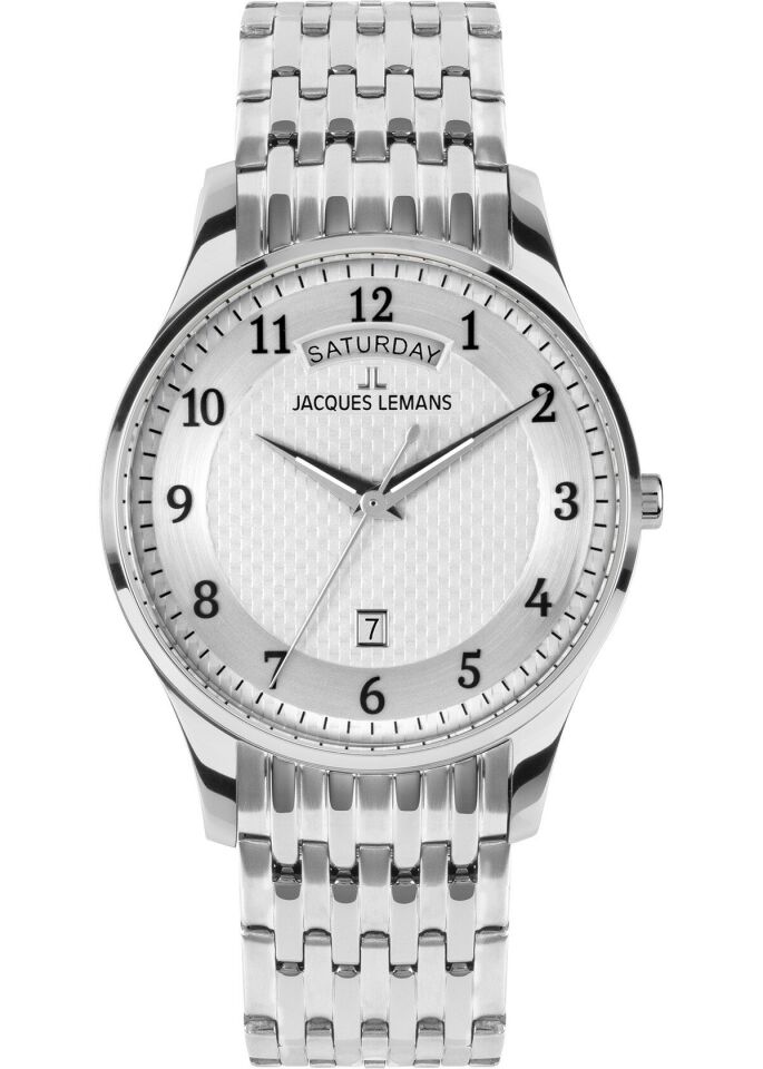 Jacques Lemans London 1-2193P Quartz Çelik Gri 40 mm Erkek Kol Saati