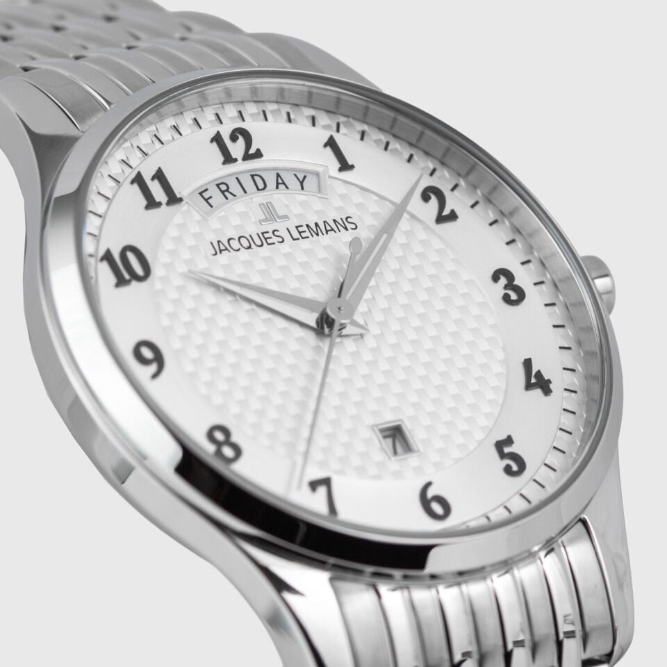 Jacques Lemans London 1-2193P Quartz Çelik Gri 40 mm Erkek Kol Saati