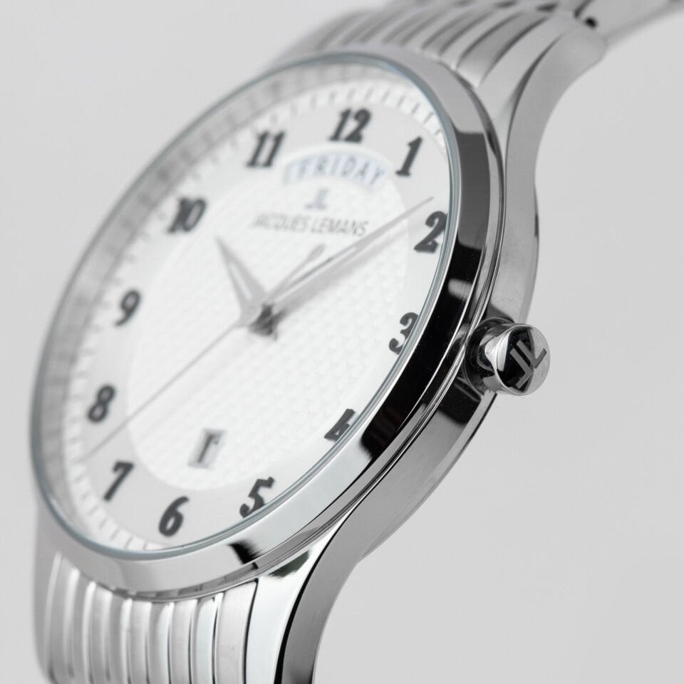 Jacques Lemans London 1-2193P Quartz Çelik Gri 40 mm Erkek Kol Saati