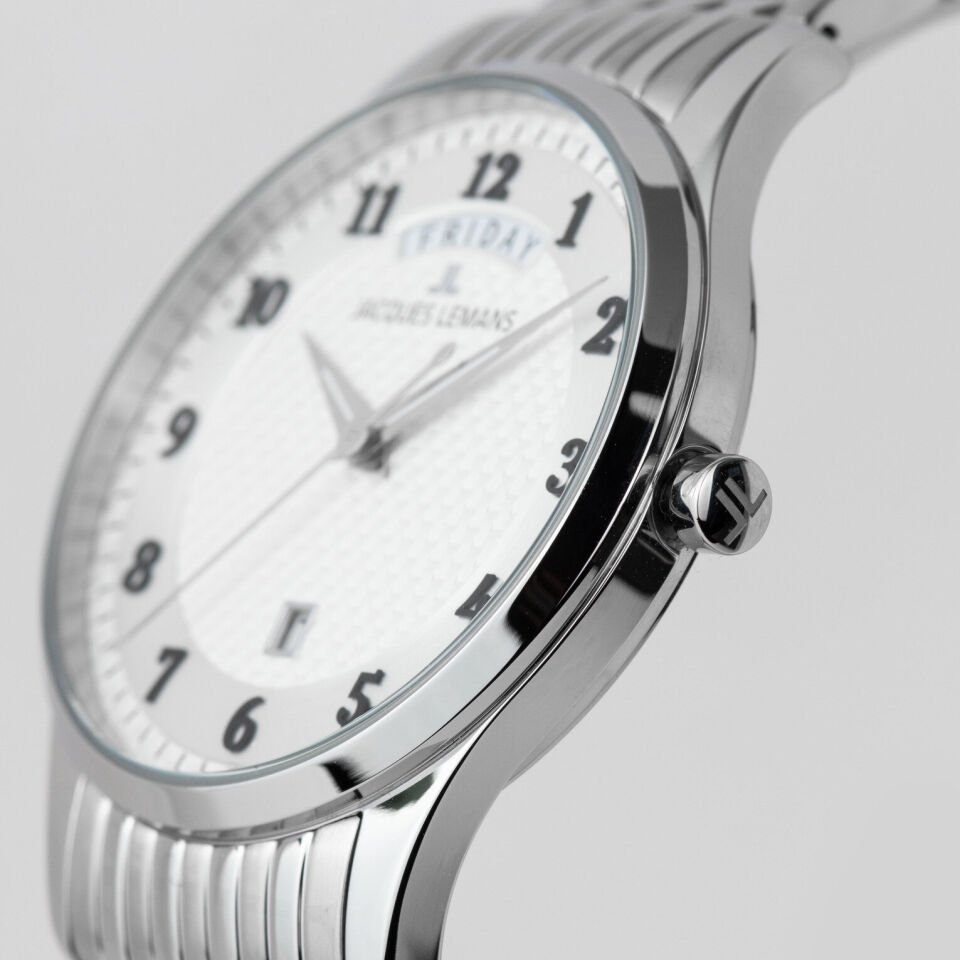 Jacques Lemans London 1-2193P Quartz Çelik Gri 40 mm Erkek Kol Saati
